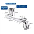 360° Rotating Faucet Aerator – Universal Splash Filter Tap Extender for Kitchen Sink