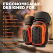 Heavy Duty EVA Foam Knee Pads with Gel Cushion – Adjustable Knee Protection for Work & Gardening