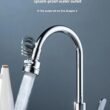 Pull-Out Faucet Sprayer Extension with 3 Spray Modes – Splash-Proof Kitchen Sink Faucet Attachment