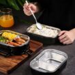 Food-Grade Double-Layer Insulated Lunch Box – Leakproof Thermal Bento Food Container for School, Office, Camping