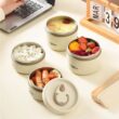 Insulated Lunch Box with 3 Stackable Containers – Portable Food Storage for Adults and Kids