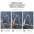 Pull-Out Faucet Sprayer Extension with 3 Spray Modes – Splash-Proof Kitchen Sink Faucet Attachment