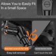 Offset Impact Extension Wrench Set with 4 Socket Adapters and 1/2 Inch Drill Adapter for Auto Repair & Tight Spaces