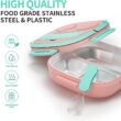 500ml Stainless Steel Insulated Lunch Box – Leakproof Bento Food Container with Compartments for Kids & Toddlers