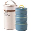 Insulated Lunch Box with 3 Stackable Containers – Portable Food Storage for Adults and Kids