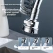Pull-Out Faucet Sprayer Extension with 3 Spray Modes – Splash-Proof Kitchen Sink Faucet Attachment