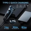 Sejoy Rechargeable Electric Razor for Men – Portable Electric Shaver for Smooth Daily Shaving