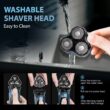 Sejoy Rechargeable Electric Razor for Men – Portable Electric Shaver for Smooth Daily Shaving
