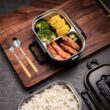 Food-Grade Double-Layer Insulated Lunch Box – Leakproof Thermal Bento Food Container for School, Office, Camping