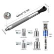 Offset Impact Extension Wrench Set with 4 Socket Adapters and 1/2 Inch Drill Adapter for Auto Repair & Tight Spaces