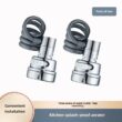 Pull-Out Faucet Sprayer Extension with 3 Spray Modes – Splash-Proof Kitchen Sink Faucet Attachment