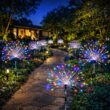 Solar-Powered Waterproof Firework Garden Lights With Remote Control & 8 Lighting Modes