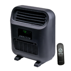 Comfort Zone 14" Wall Mount or Freestanding Space Heater, 1500W/750W