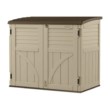 Suncast Horizontal Shed, Compact Outdoor Storage System, 34 Cu. Ft. Capacity, Sand & Slate