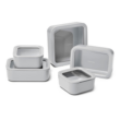 Caraway 13pc Glass Food Storage Container Set - Easy to Store, Non Toxic Lunch Box - with Glass Lids - Includes Storage Organizer - Gray