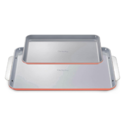 Caraway Non-Stick Ceramic Baking Sheet Duo - Naturally Slick Ceramic Coating - Non-Toxic, PTFE & PFOA Free - Perracotta