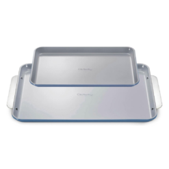 Caraway Non-Stick Ceramic Baking Sheet Duo - Naturally Slick Ceramic Coating - Non-Toxic, PTFE & PFOA Free - Slate