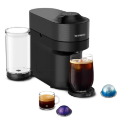 Nespresso Vertuo Pop+ Coffee and Espresso Machine by De'Longhi, Liquorice Black