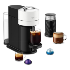 Nespresso Vertuo Next Coffee and Espresso Maker by De'Longhi with Aeroccino Milk Frother, White