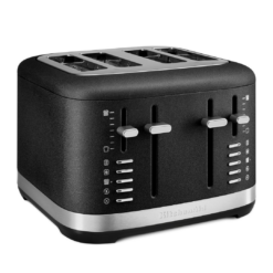 KitchenAid 4 Slice Toaster, KMT4109BK, Cast Iron Black