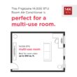 Frigidaire 10000 BTU DOE 115-Volt Vented Medium Room Smart Portable Air Conditioner with Heater,