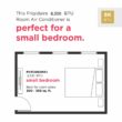 Frigidaire 8000-BTU 350-sq ft 115-Volt White Through-the-Wall Air Conditioner with Remote