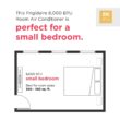 Frigidaire 8000-BTU 350-sq ft 115-Volt White Through-the-Wall Air Conditioner with Heater with Remote