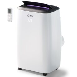 AIRO COMFORT 14000 BTU Portable Air Conditioner A/C with Dehumidifier and Remote DIY Window Kit