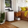 AIRO COMFORT 14000 BTU Portable Air Conditioner A/C with Dehumidifier and Remote DIY Window Kit