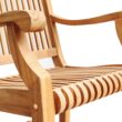 Cambridge Casual Mosko Natural Teak Wood Frame Rocking Chair with Slat Seat