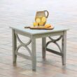 Cambridge Casual Chester Teak Wood Square Outdoor End Table 22-in W x 22-in L