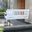 Cambridge Casual Thames 2 -person White Mahogany Wood Outdoor Swing