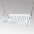 Cambridge Casual Thames 2 -person White Mahogany Wood Outdoor Swing