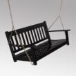 Cambridge Casual Thames 2 -person Black Mahogany Wood Outdoor Swing