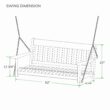 Cambridge Casual Thames 2 -person Black Mahogany Wood Outdoor Swing
