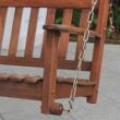 Cambridge Casual Thames 2 -person Natural Brown Mahogany Wood Outdoor Swing