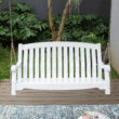 Cambridge Casual Bonn 2 -person White Mahogany Wood Outdoor Swing