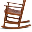 Cambridge Casual Thames Set of 2 Natural Brown Mahogany Wood Frame Rocking Chair with Slat Seat