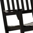 Cambridge Casual Thames Set of 2 Black Mahogany Wood Frame Rocking Chair with Slat Seat