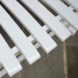 Cambridge Casual Thames Set of 2 White Mahogany Wood Frame Rocking Chair with Slat Seat
