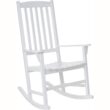 Cambridge Casual Thames Set of 2 White Mahogany Wood Frame Rocking Chair with Slat Seat