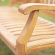 Cambridge Casual Savoy 49.25-in W x 36.75-in H Unfinished Wood Teak Garden Bench