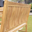 Cambridge Casual Savoy 49.25-in W x 36.75-in H Unfinished Wood Teak Garden Bench