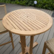 Cambridge Casual Cambridge Casual Abbington Teak Outdoor Round Bar Height Table