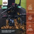 FIELD TUFF 43 Inch Disc Cultivator Garden Bedder and Hiller For 3 Point Tractor