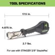 STINGER 3/8-in Leg x 3/8-in 21 -Gauge Cap staples 12096 -Per Box