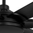 Harbor Breeze Megalodon 100-in Matte Black with Matte Black Blades Covered Outdoor Ceiling Fan Without Light and Wall Switch Included 7 -Blade