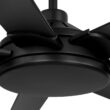 Harbor Breeze Megalodon 100-in Matte Black with Matte Black Blades Covered Outdoor Ceiling Fan Without Light and Wall Switch Included 7 -Blade