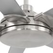 Harbor Breeze Megalodon 100-in Brushed Nickel with Matte Silver Blades Covered Outdoor Ceiling Fan Without Light and Wall Switch Included 7 -Blade