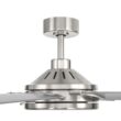 Harbor Breeze Megalodon 80-in Brushed Nickel with Matte Silver Blades Covered Outdoor Ceiling Fan Without Light and Wall Switch Included 7 -Blade